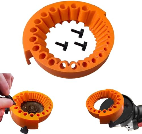 1/2pcs Drill Bit Sharpener Tool, Multipurpose Drill Bit Sharpener for Grinder, Old Drill Bit Grinder, Angle Drill Attachment, 2 to 13 mm Drill Bits for Grinding 125 mm Grinder (2 pcs)