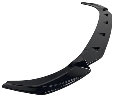 Coche Alerón Delantero Separador Labios Parachoques Delantero Color Negro Brillante 3 Piezas para Q3 MK2 F3 Sline Sportback 2,0 TDI 19-24 Kits Carrocería Frontal Spoiler Labio