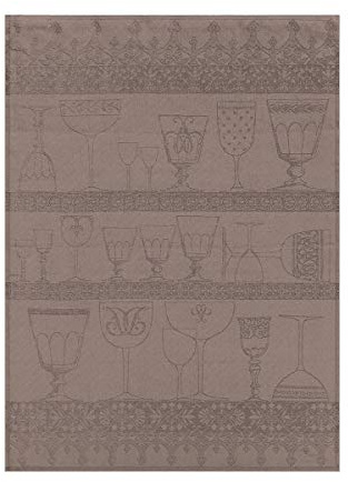 Le Jacquard Francais - Cristal - Geschirrtuch/Gläsertuch - Poivre Gris - Reines Leinen