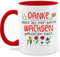 Tasse Tassen 325ml - Danke dass du mir beim Wachsen geholfen hast - Abschied Erzieher Erzieherin - 325 ml - Rot - geschenke für kindergärtnerinnen kita abschiedsgeschenk kindergärtner bee