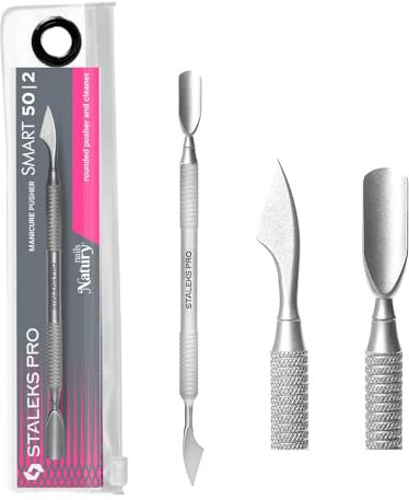 STALEKS PRO by Natury Nails spingitore per cuticole. Manicure e pedicure. Acciaio inossidabile. Smart 50/2