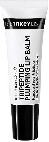 The INKEY List Tripeptid-Lippenbalsam, 10 ml, nicht prickelnde Lippenpolster, spendet trockenen, rissigen Lippen Feuchtigkeit, parfümfrei, für alle Hauttypen geeignet