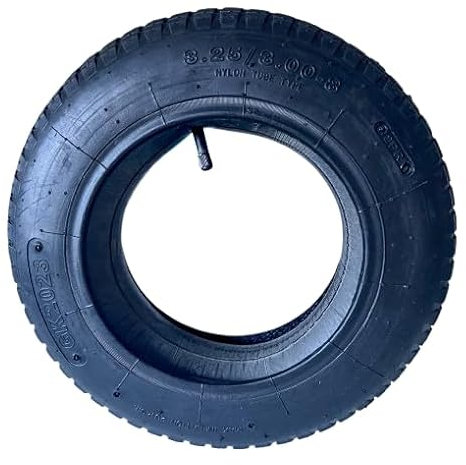 pokm toolsmarket - Schubkarren Reifen 3.25-8, Mantel mit Schlauch, Maximaler Druck 1,7 bar / 25 psi, doppelt genähter Reifen, Ersatzreifen Luftreifen