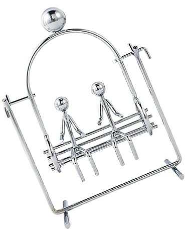 Vaguelly Creative Iron Balance Ball Swinging Tumbler Craft for Desktop Decoration Stress Relief Toy for Adults and Toddlers