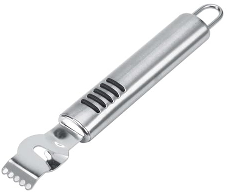 Peeler à Fruits Acier Inoxydable, Éplucheur de Zeste de Citron, Éplucheur de Zeste de Citron avec Couteau à Canal et Boucle de Suspension pour Cuisine et Bar Citron Fromage Ail Gingembre