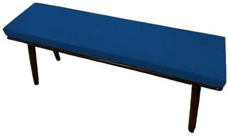 Bänkdyna 36 x 100 cm Mjuk, Tvättbar Ultra Lång Pall för Dynor Undersida Halkfri för Fönster, Lång Stolskudde, Soffkuddar, Blå