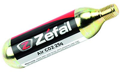 Zefal CO2 25G - Bomba, Color Plata, Talla UK: 25 G