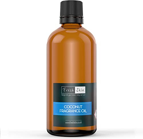 freshskin beauty ltd | Coconut Fragrance Oil 100ml - Candles, Bath Bombs, Soap Making, Reed Diffusers & Wax Melts - Cosmetic Grade - Vegan Friendly