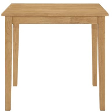 Hallowood Furniture Ledbury Small Rectangular Light Oak Kitchen Table, Wooden & Space-Saving Dining Table for Home, Kitchen, Offices, Apartments and Cafe (80cm)