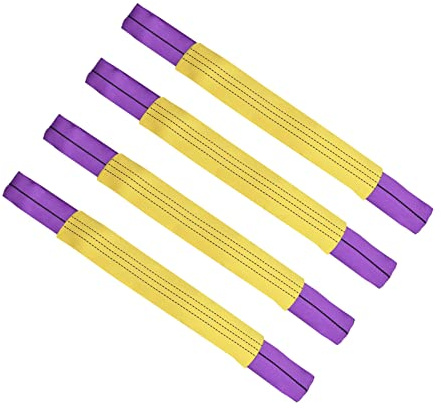Trintion 4PCS Wheel Link Straps 50cm Car Tire Fixing Belt Tie Down Loop Heavy Duty Recovery Ratchet Straps for Vehicle Recovery Vehicle Trailer