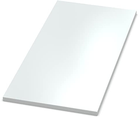 AUPROTEC Tischplatte 19mm weiß 1000 mm x 400 mm Holzplatte melaminharzbeschichtet Spanplatte mit 2mm ABS Kante Auswahl: 100x40 cm