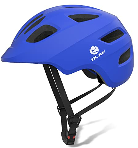 GLAF Casco de bicicleta para bebé para niños de 1 año en adelante, multideporte, ajustable, para scooter, bicicleta, niños, jóvenes, patineta, seguridad, ciclismo (XS, azul mate)