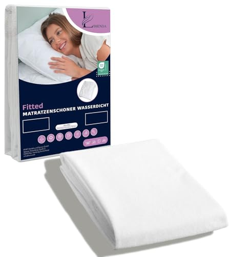 Limenda Madrasskydd 90 x 200 (set om 2) – inkontinensunderlag, tvättbart, madrasskydd 90 x 200, madrasskydd 90 x 200 cm, vattentätt madrasskydd
