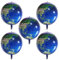 ANCLLO 5Pcs Palloncini Globo Terrestre, 22 Pollici 4D Mylar Palloncino Foglio Di Alluminio Decorazione A Forma Di Terra Per Bambini Articoli Per Feste Per La Giornata Della Terra