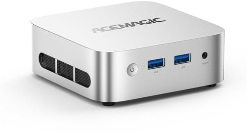ACEMAGICIAN V1 Mini PC, Processore Intel N95 (4C/4T, up to 3.40 GHz), 16GB RAM DDR4, SSD M.2 1 TB SSD ，Mini Computer with 25W TDP, Display Dual 4K, Dual 1000M LAN/WiFi 5/BT 5.2