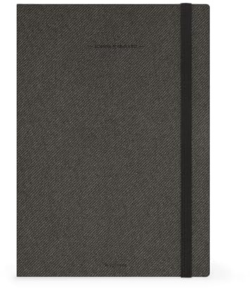 Legami - Agenda de l'enseignant Large, Deep Graphite, Agenda hebdomadaire, 13 mois, d'août 2025 à août 2026, planification pédagogique, registre classe, horaire, calendrier scolaire, 17 x 24 cm