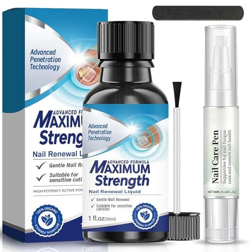 Fungal Nails Treatment Essence with 4ml Nail Pen for Toenails Extra Strong - Contains Tea Tree Oil, Repair for Fingernails + Nail File