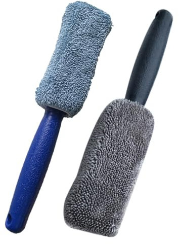 GRIRIW 2pezzi per Auto Setole Morbide per Rimuovere Pneumatici e Cerchioni Strumento Dettaglio per Auto Colore Random