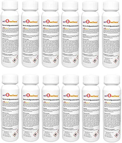 Humidificación para Sauna Concentrado Set' Clásico + Bienestar' con 12 X 125ML Botellas