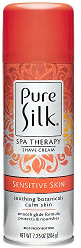 Pure Silk Sensitive Skin Spa Therapy Shave Cream for Women, 7.25 Oz