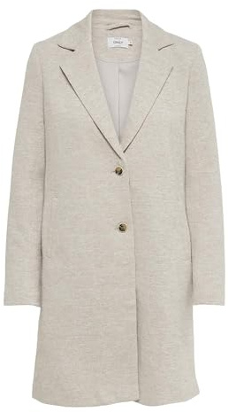 Only NOS Donna Onlcarrie Life Mel Coat Otw Noos Cappotto di Misto Lana Not Applicable, Etherea, 36