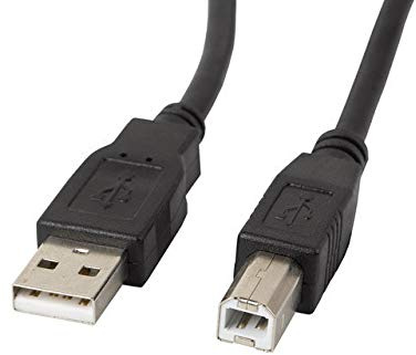 Cable LANBERG Impresora USB Macho A USB Macho con FERRITA Negro 1 M