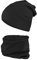TupTam Jungen Beanie Mütze und Schlauchschal 2er Set, Farbe: Schwarz, Hat Size: 54