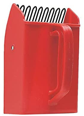 camphor Pettine per raccogliere bacche, per la raccolta di bacche rosse con pettine in metallo, attrezzi da giardino manuale, manico ergonomico, rosso