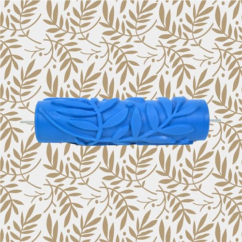 Nichiyo 7'' Inch Texture Rubber Roller Single Color DIY Patterned Paint Rollers Decorative Used for Home Wall Decoration (EG068C)