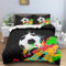 WEQEER Fussball Bettwäsche 135x200 Jungen Teenager Mikrofaser 3D Druck Fussball Kinderbettwäsche Fußball Bettwäsche Set Fußball Bettbezug (1,135x 200 cm)