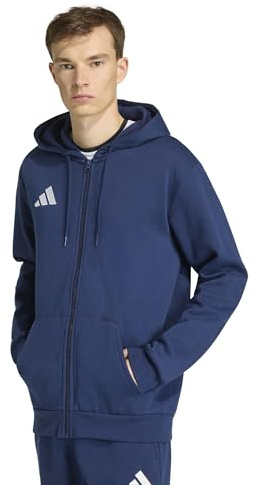 adidas herr Entrada26 Full Zip Hoodie Sweatshirt, team navy blue 2/white, 3XL