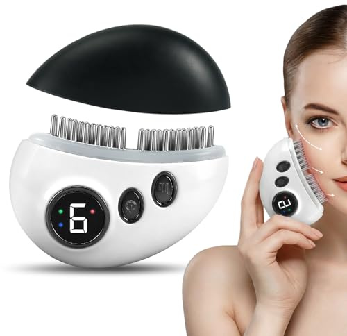 Electric Face Massager, Lymphatic Drainage Massager with 3 Modes 9 Levels Adjustment, Facial Massage, Electric Meridian Brush for Face, Body, and Scalp, Soothe Body and Mind