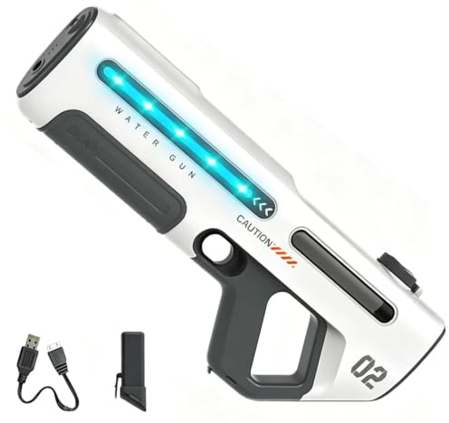 Pistola de Agua Eléctrica,Potente Pistola de Agua,Water Gun,Pistola de Agua de Juguete,Juguetes de Piscina,Summer Pool Beach Party Toys,para Playa,Exteriores,Verano,Piscina
