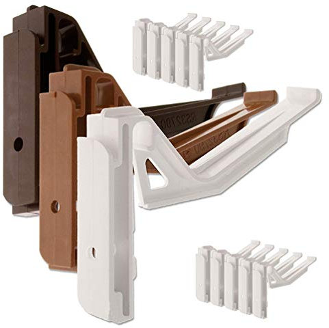 10 x White Wendland RS32790 Conservatory Gutter Brackets, Suitable for conservatories with a wendland roof and Marshal tufflex guttering System. Genuine Manufacturers Brackets - Twist-and-Lock Type.