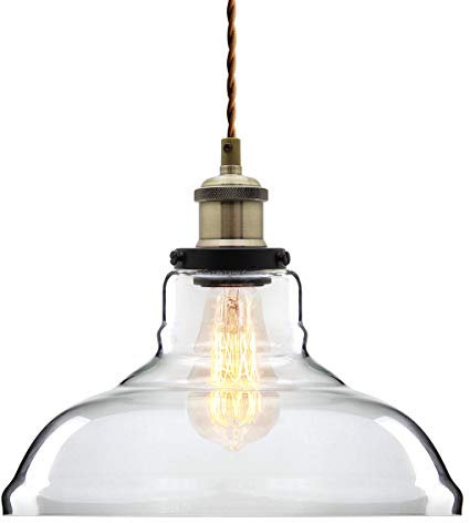 Vintage Glass Shade Chandelier Pendant Ceiling Light Diner Hall Club Pub Restaurant Modern Vintage Light Glass Shade Ceiling Pendant Lamp Fixture M007