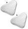 SHOP-STORY - Lot de 2 - Grande Lingette Microfibres Lavable pour Balai Vapeur H20 Mop X5 et d’autres Modèles