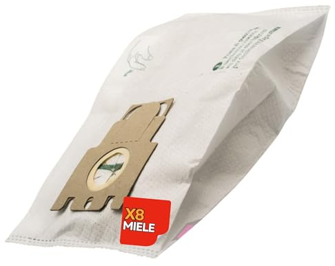 8 Sacchetti Aspirapolvere Miele Compatibili - Sacchetti per Aspirapolvere Miele - Sacchetti TNT con Filtrazione Avanzata ME4 TNT