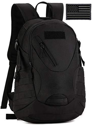 Protector Plus Tactical Motorcycle Backpack Small Military Daypack (Patch Included)