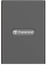 Transcend RDE2 CFexpress Type B Kartenleser USB 3.2 Gen 2x2 – 20Gbps High-Speed Speicherkartenleser, inklusive USB-C & USB-A Kabel, Schwarz – TS-RDE2