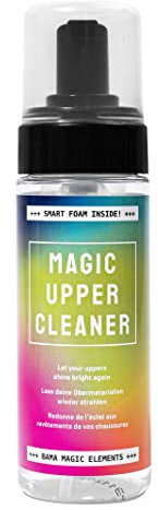 BAMA Magic Upper Cleaner - Nettoyant puissant pour chaussures à base d'eau pour tous types de tiges - Incolore, certifié Oeko-Tex, biodégradable et testé dermatologiquement - 150 ml