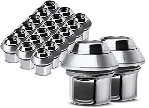 Frankberg 20x Radmutter Vorne Hinten Kompatibel mit C-Max Capri III Cougar Escort Fiesta Focus Fusion Granada KA Mondeo Scorpio Sierra Transit 1981-2021 31329645