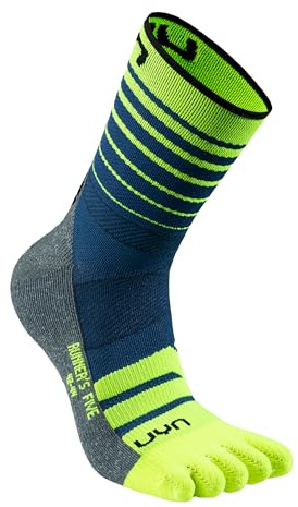 UYN Runner’s Five Calze Running a 5 Dita, Traspiranti, Antivesciche, Ergonomiche, per Gare Intense e Lunghe Distanze
