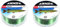 Set: 2 Spulen Zielfischschnur, Hecht 0,35mm, 8,1kg, 2 x500m (1000 Meter), Angelschnur, monofil Z3 + gratis Petri Heil! Aufkleber