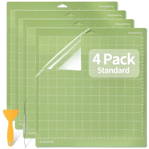 ShipeeKin Alfombrilla de Corte 30,5 x 30,5 cm Tapete de Corte Patchwork para Silhouette Portrait para Cricut Explore Air 2/Air/One Maker (Verde)