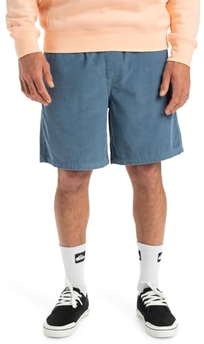 Quiksilver, Taxer Cord WS Pantalones Cortos, Hombres, S, Coronet Blue