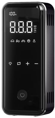 MotorX Tire Inflator Portable Air Compressor 2nd Generation, Large Tire Inflator Speed Level 30 Seconds Fast Inflation Air Pump, 15000mAh Battery Capacity, 65W 5X Fast Charging, Deluxe Package.