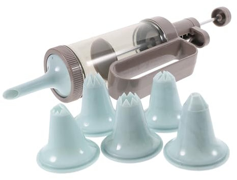 HOLIDYOYO Set De Boquillas De Decoración Compatible Prensa para Galletas De Plástico Antideslizante De Usar y Limpiar