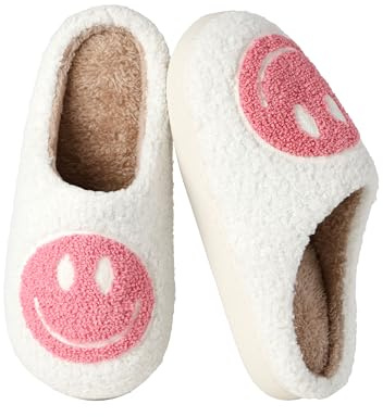 QQSQ Zapatillas de Estar por Casa Mujer Hombre Invierno Casa Cálido Peluche Pantuflas Zapatos Comodas Caliente de Lana Antideslizante Interior Exterior