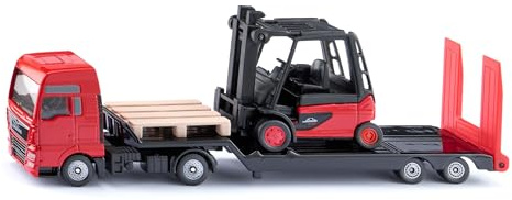 Siku MAN-lastbil med Linde-gaffeltruck