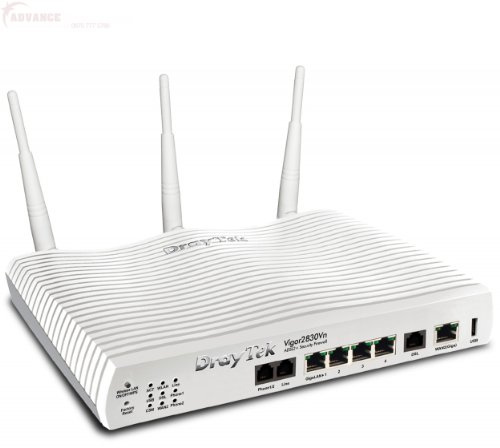 Draytek V2830VN - Routeur pare-feu Vigor2830Vn ADSL2/2+ 802.11n avec 2 ports VOIP